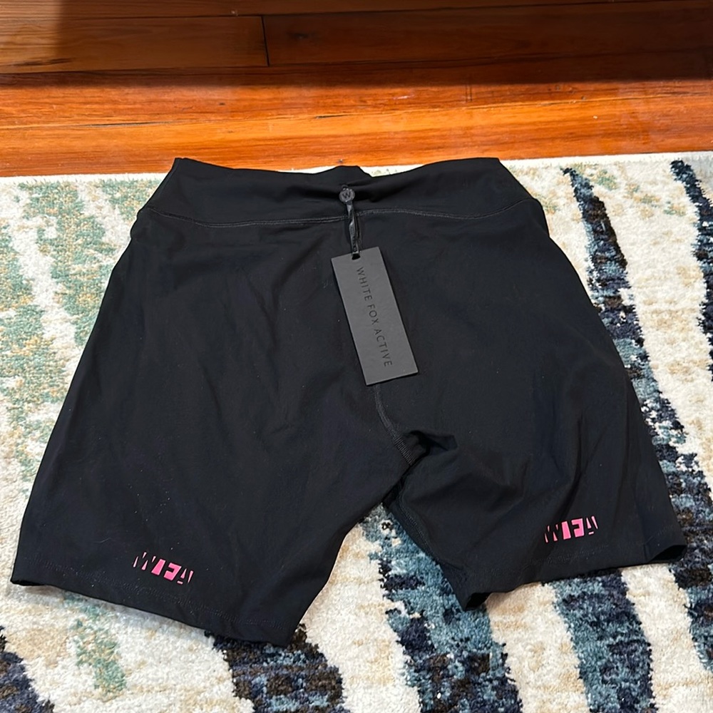 White Dox Black Biker Shorts M/L